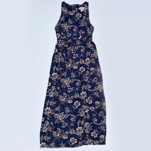 Vintage CDC Floral Maxi Dress Womens 2 Small Summer Vacation Beach 90s Y2K 2000s